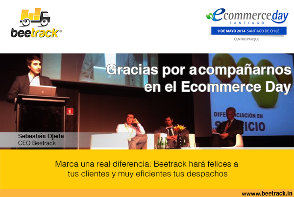 Sebastián Ojeda, CEO de Beetrack exponiendo en el Ecommerce day.