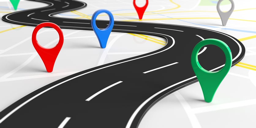 Rutas punto a punto traza