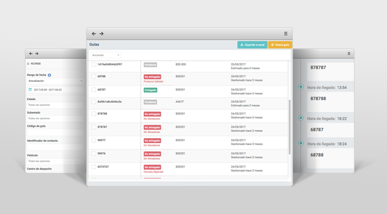 Actualización de la interfaz en la aplicación web